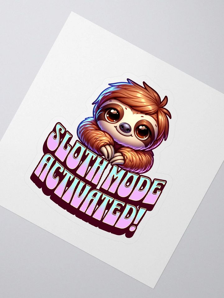 Sloth Mode Kiss Cut Stickers product image (2)