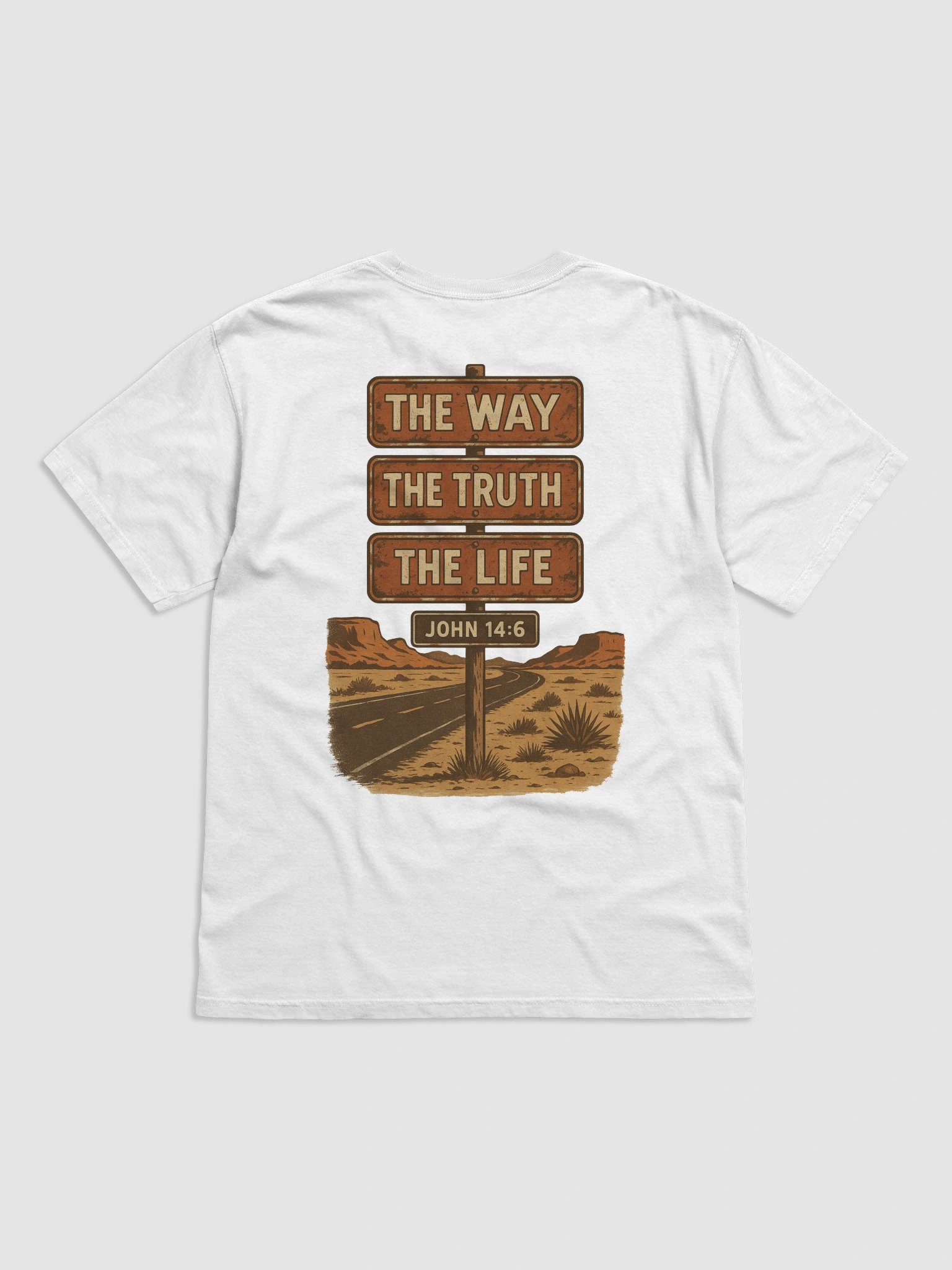 The Way, The Truth, The Life – Vintage Road Sign (John 14:6) product image (1)