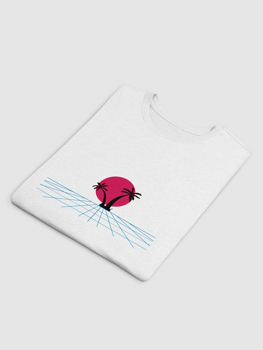 Retro-Futuristic Palm Tree Grid T-Shirt product image (4)