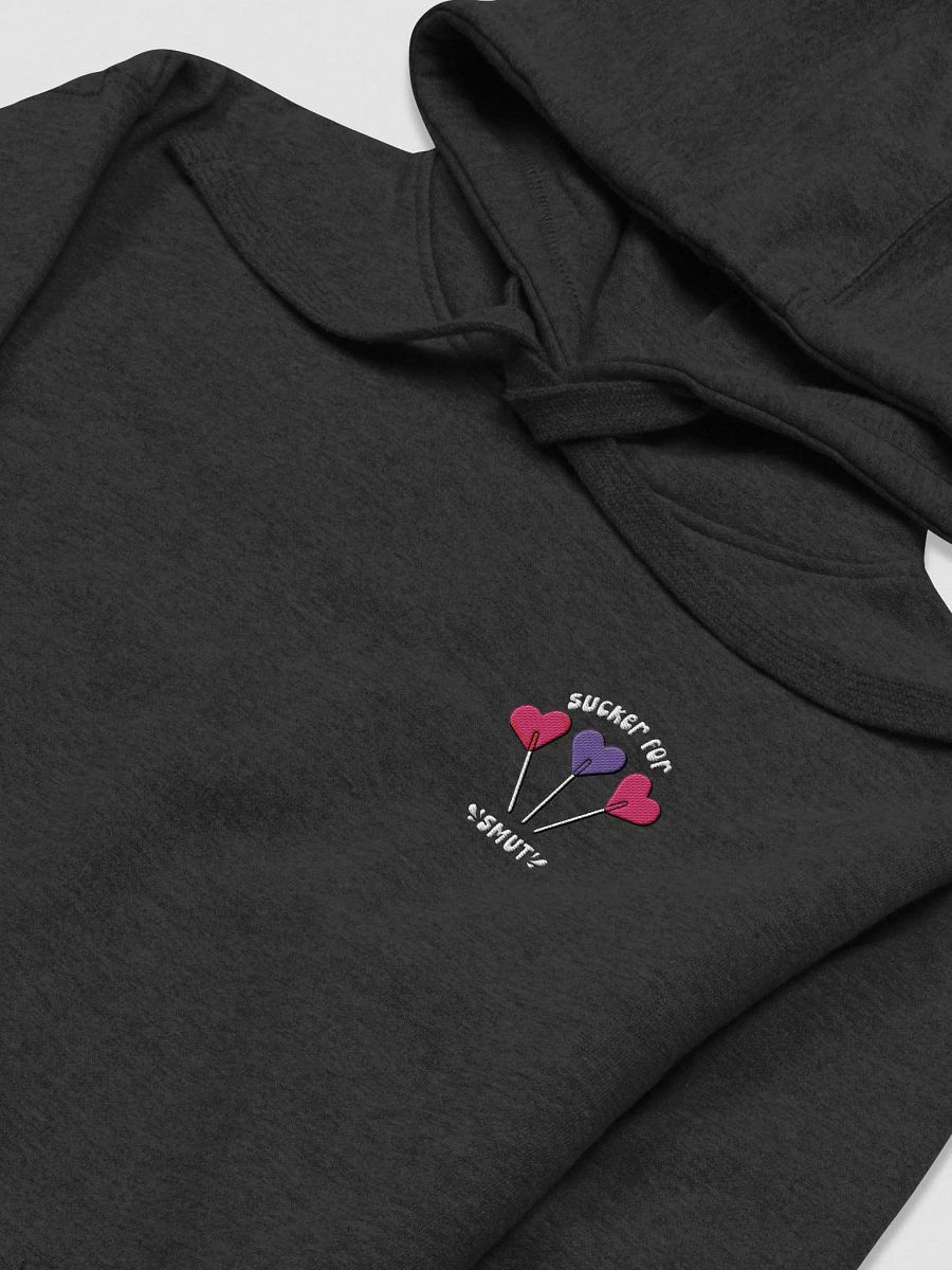 Sucker For Smut Embroidered Hoodie White Logo product image (5)