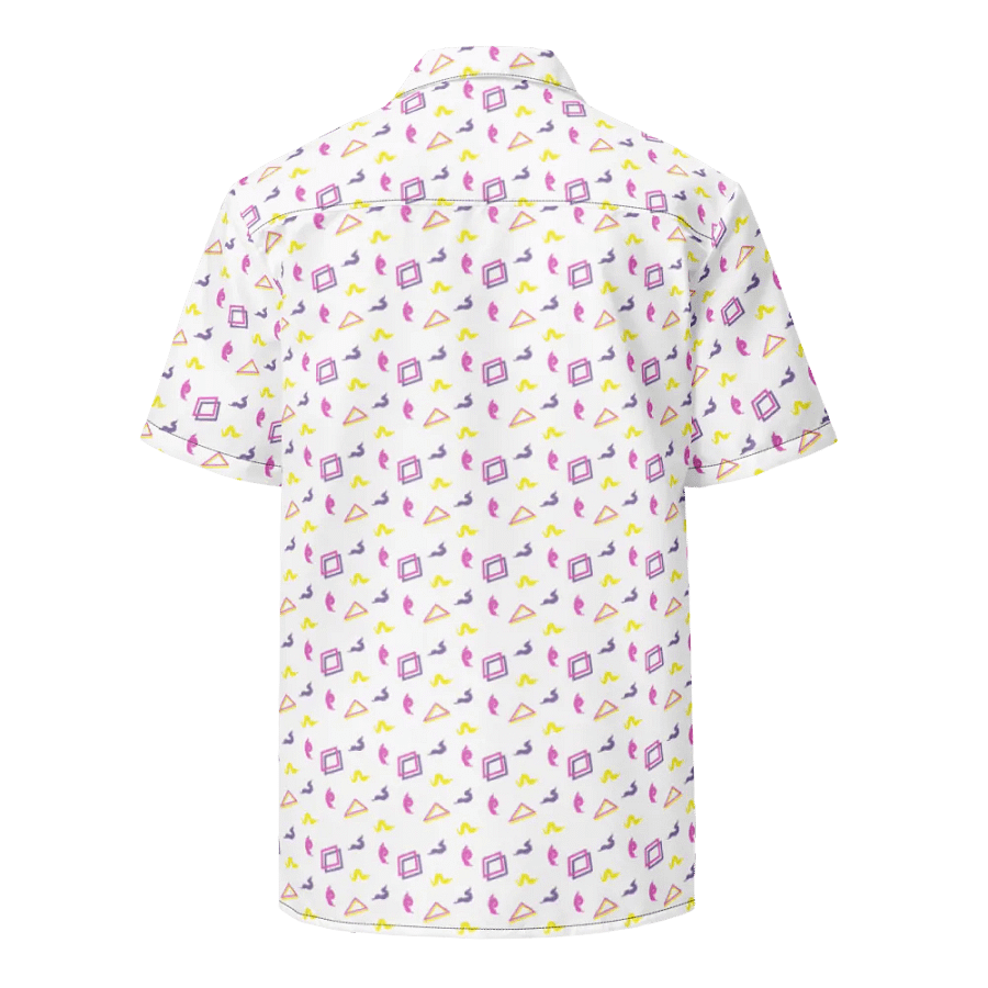 Oh Worm white pattern button down shirt product image (3)