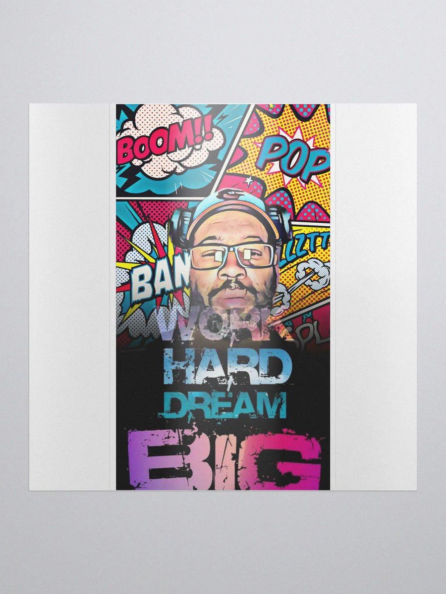 Work Hard Dream Big Sticker product image (1)
