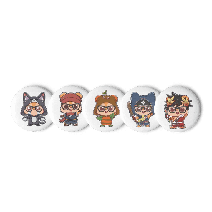 Kuma Cosplay Pins Set 002 product image (2)