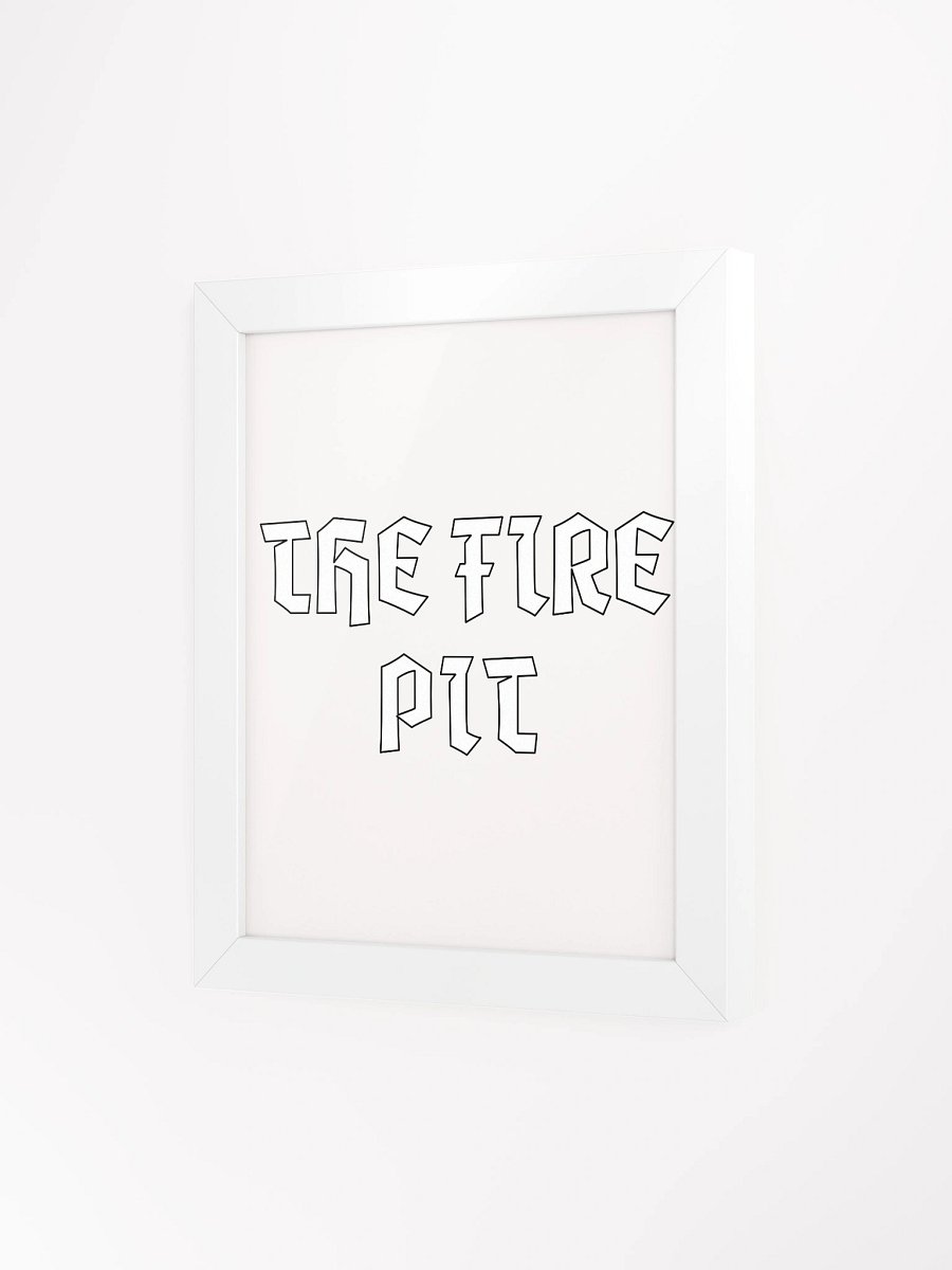 Inferno Typography: Framed Matte Poster product image (10)