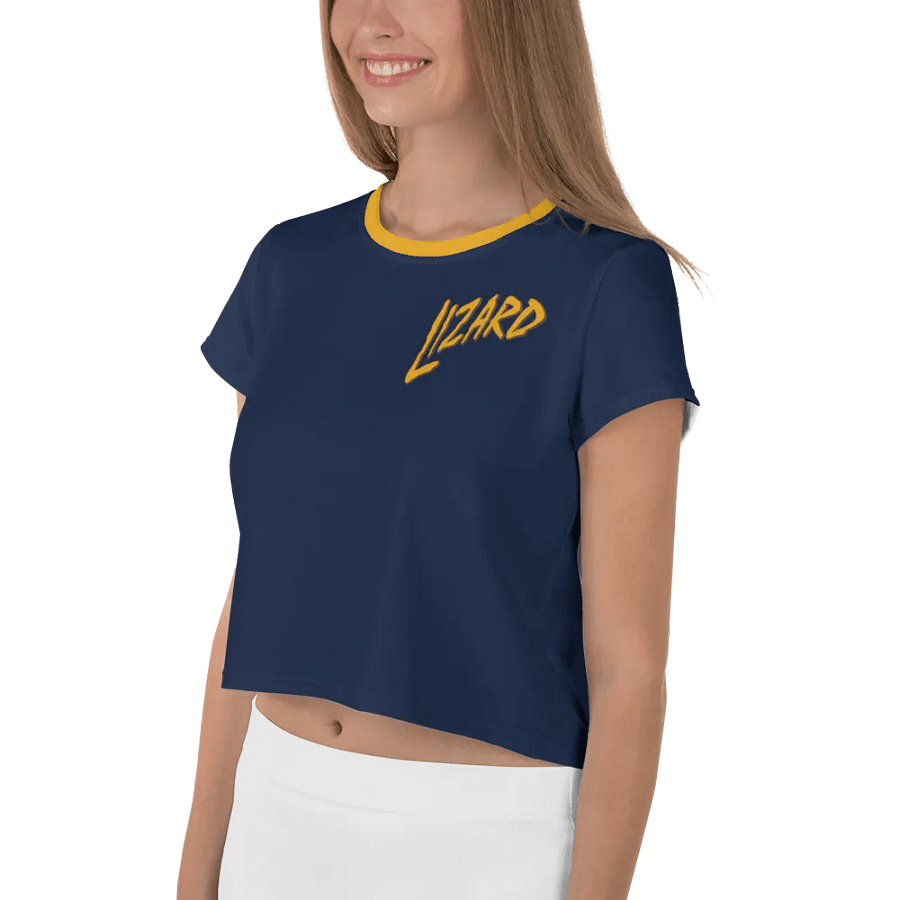 (2 sided) Lizard crop tee product image (5)