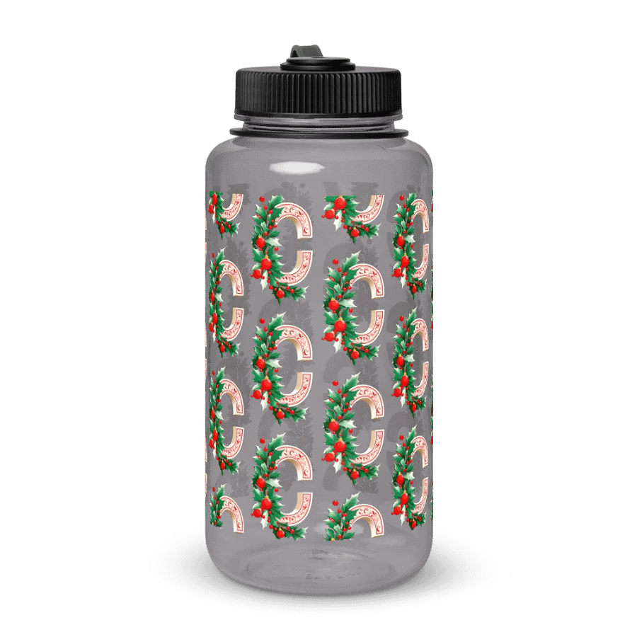 Christmas Monogram Letter C(7) Water Bottle product image (3)