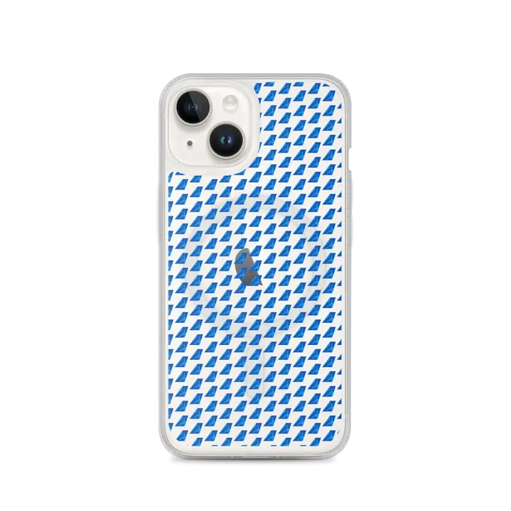 MagSafe® Clear Case for iPhone® - Two-Tone Blue Tailfin Design product image (2)