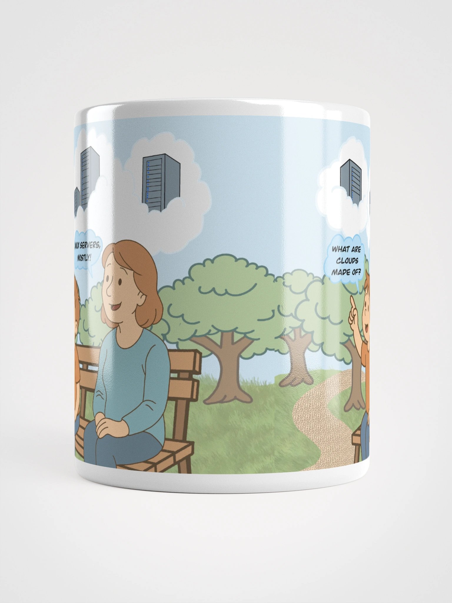 Linux servers White Glossy Mug product image (5)