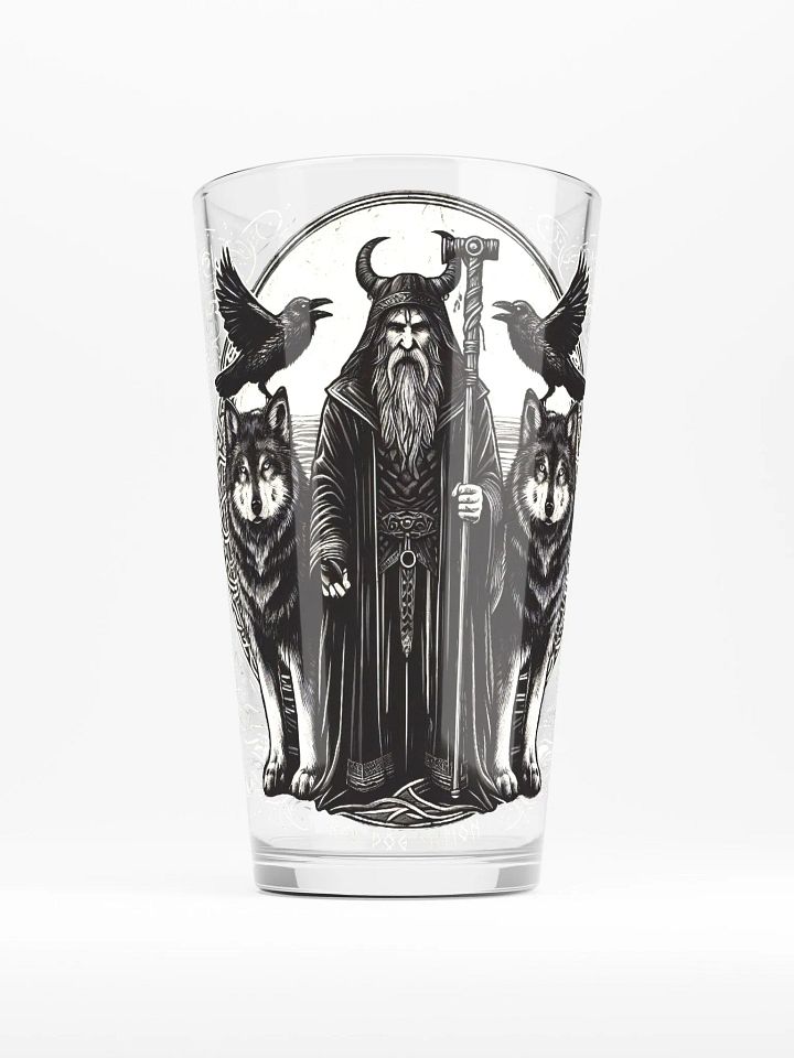 Odin's Wolves - 16oz Pint Glass product image (1)