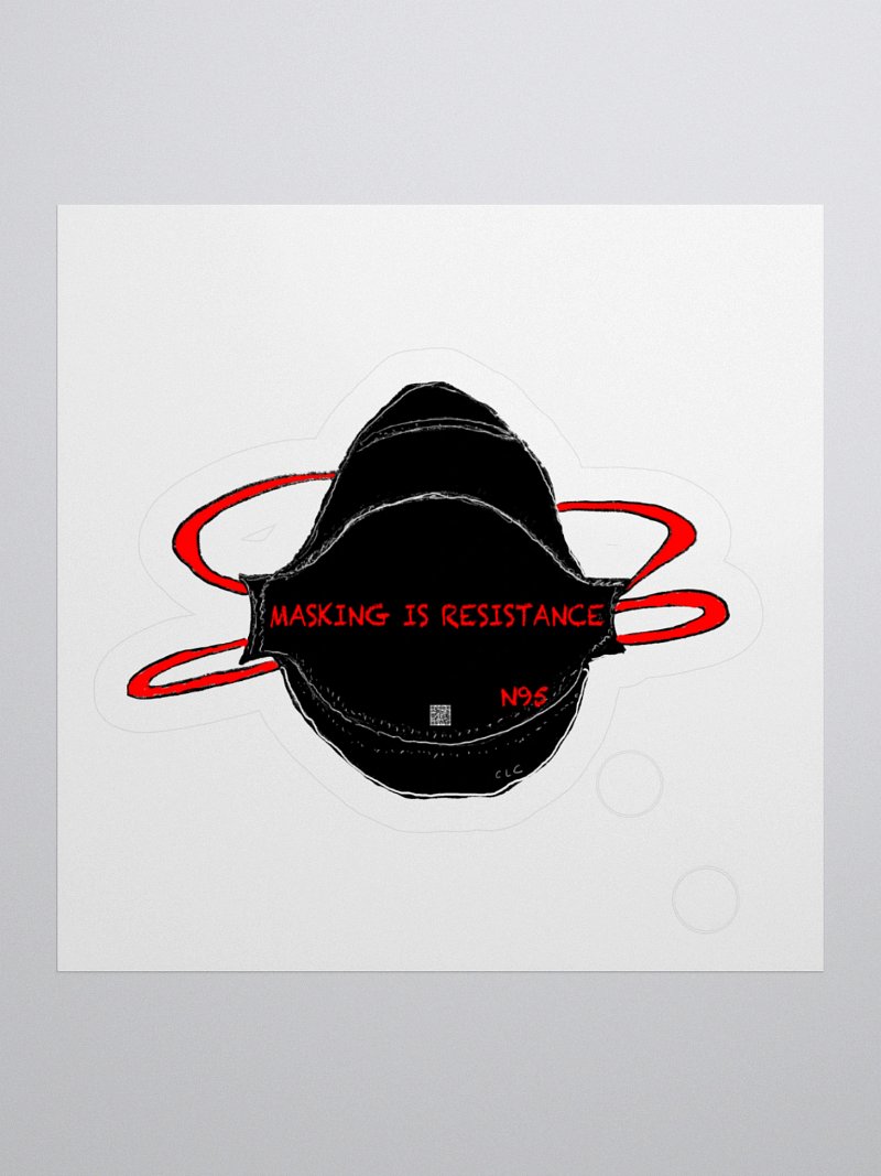 MASKING IS RESISTANCE Stickers