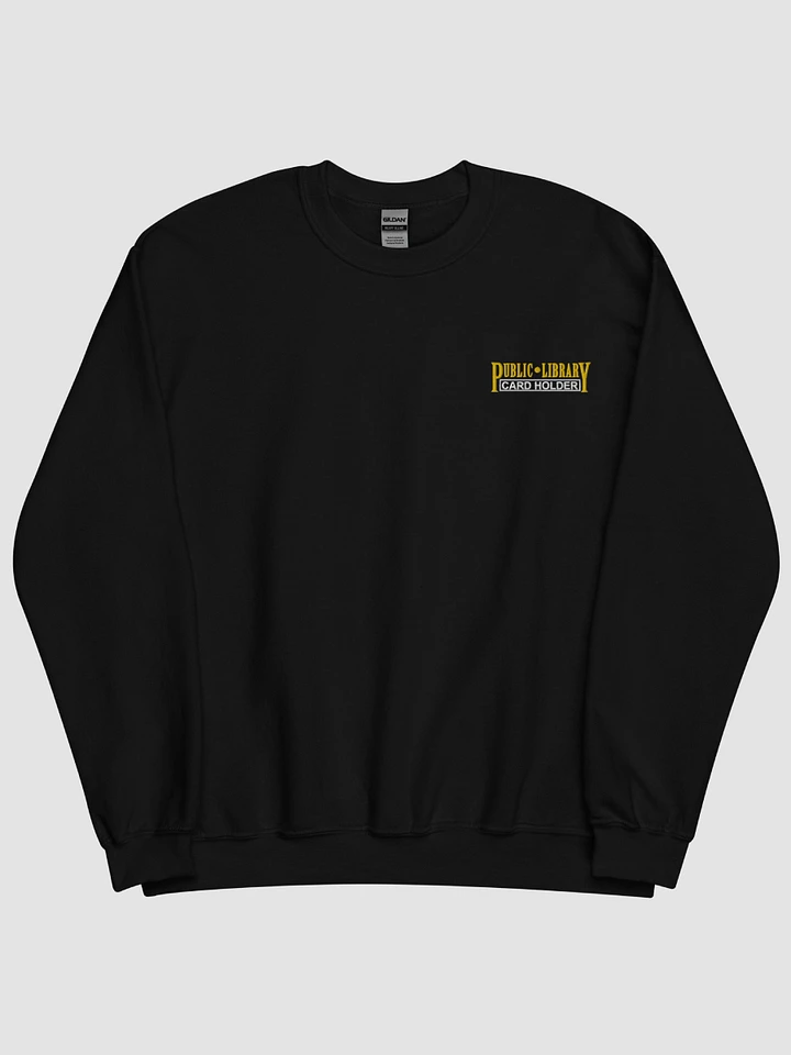 LIBRARY CARD CREWNECK SWEATER (EMBROIDERED) product image (1)