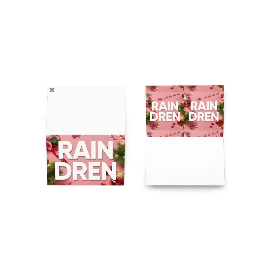 Raindren Greeting Card with Customisation product image (5)