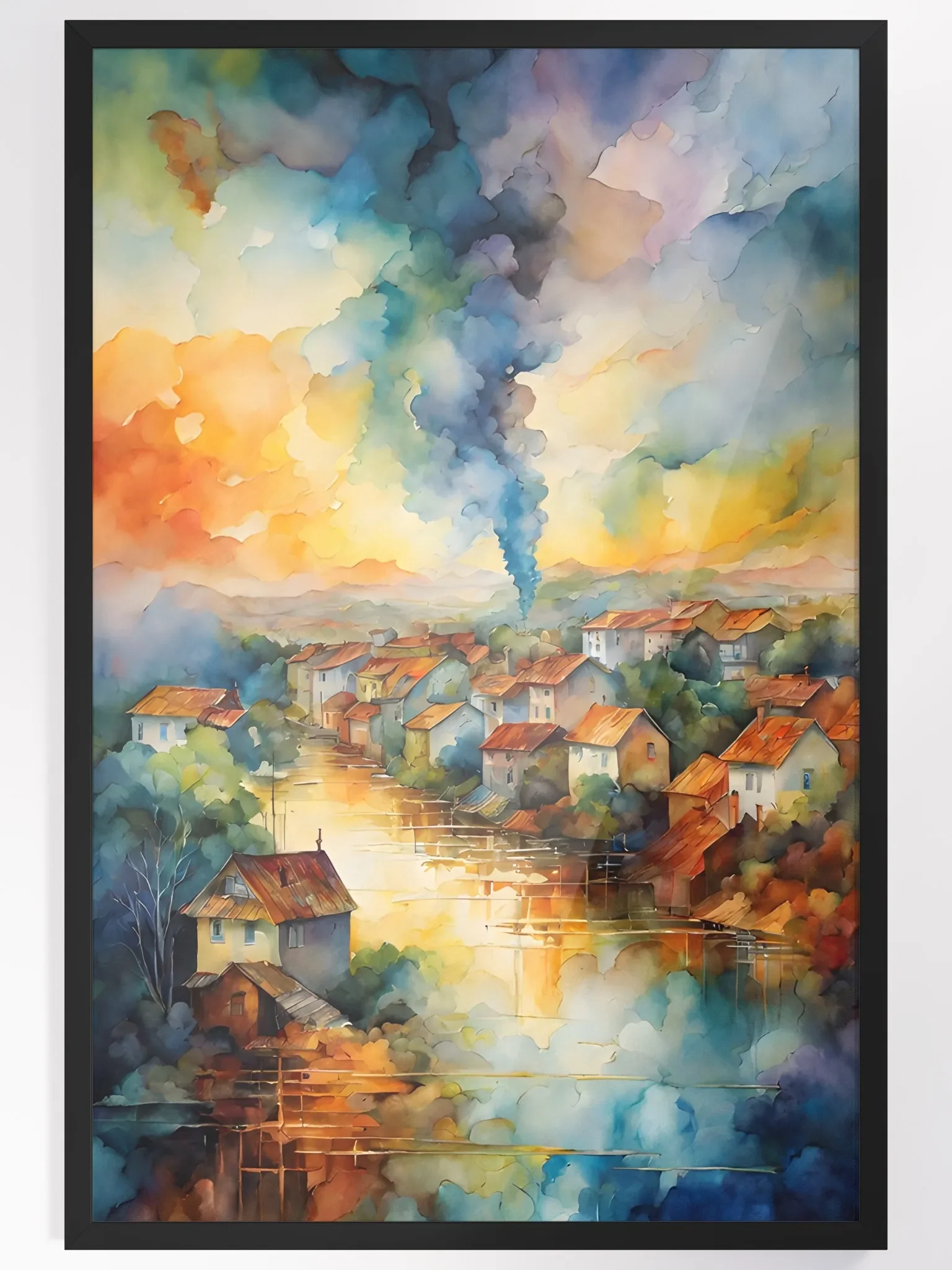 Serenity by the Riverside Framed Poster product image (4)