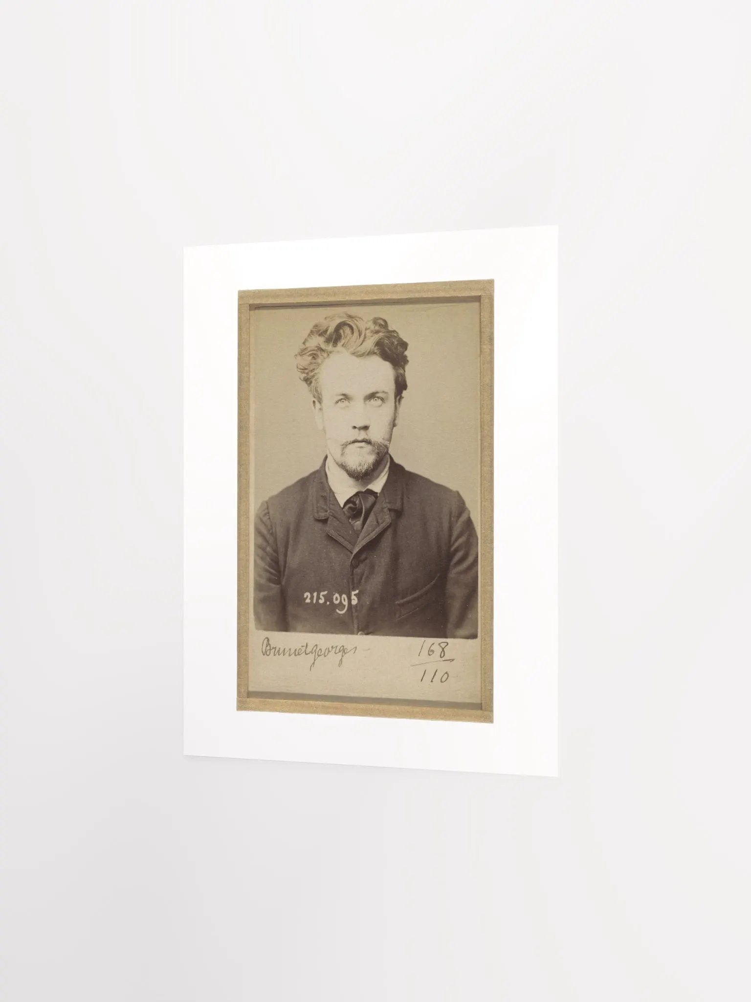 Georges Brunet Mugshot By Alphonse Bertillon (1894) - Print product image (2)