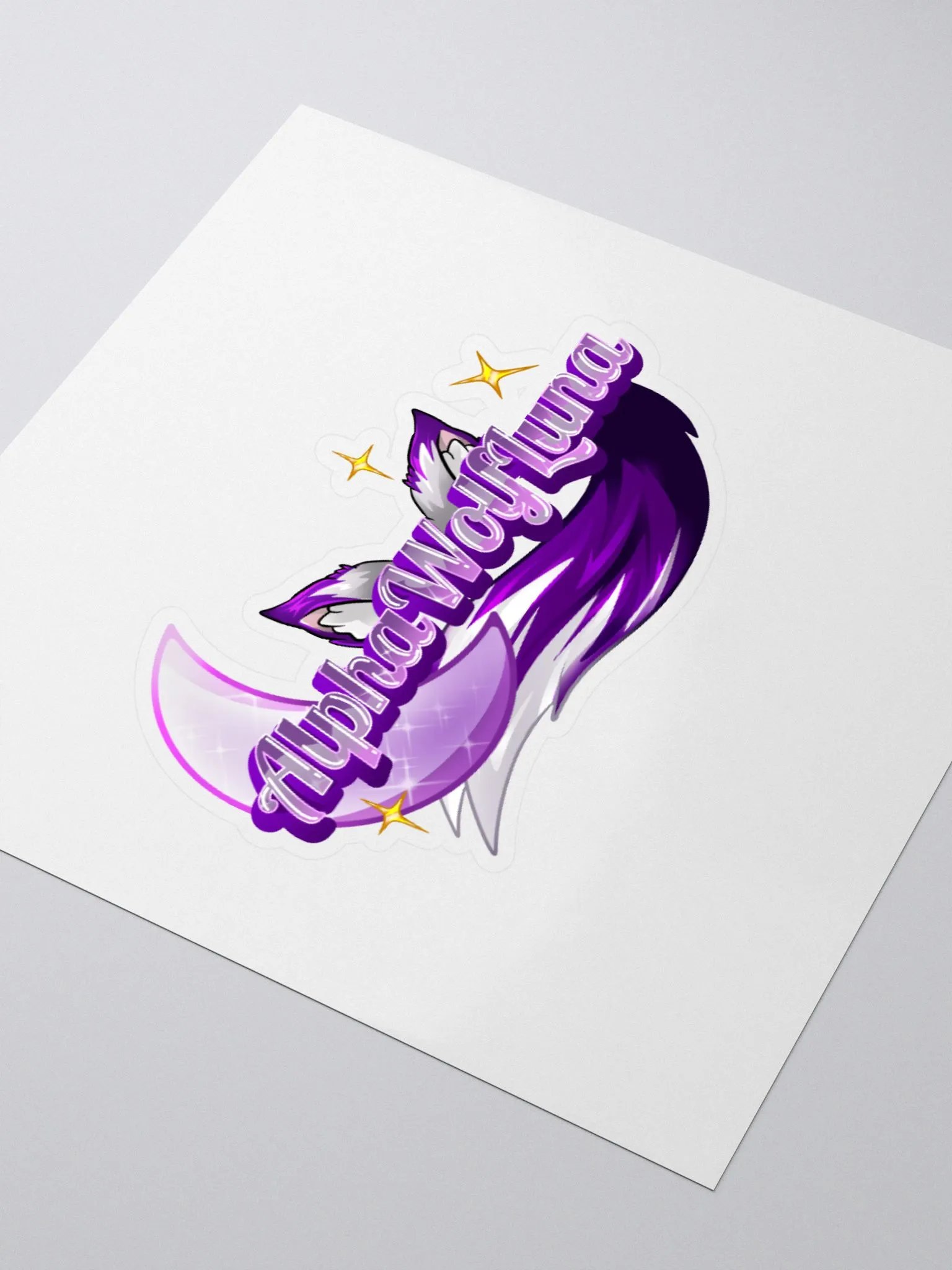 Alpha_Wolf_Luna Logo Sticker product image (9)