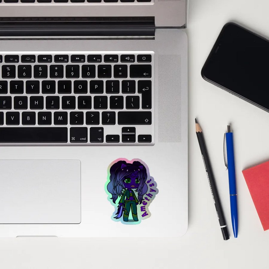 Amethyst - Shadow Unicorns - rainbow sticker product image (10)