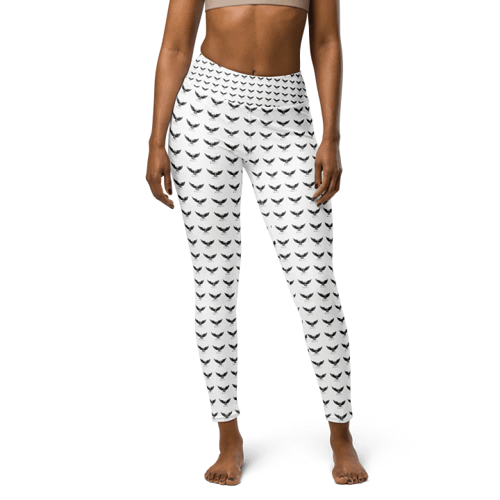 Eagle Women's White Yoga Leggings With Inside Pocket product image (1)