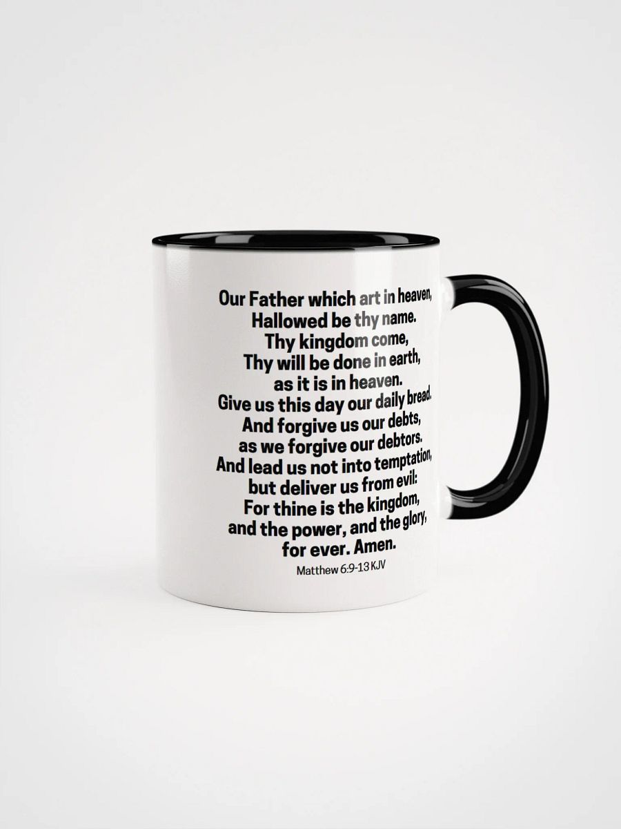 Our Father Which Art In Heaven Matthew 6:9-13 KJV Two-Tone Mug 11/15oz product image (1)