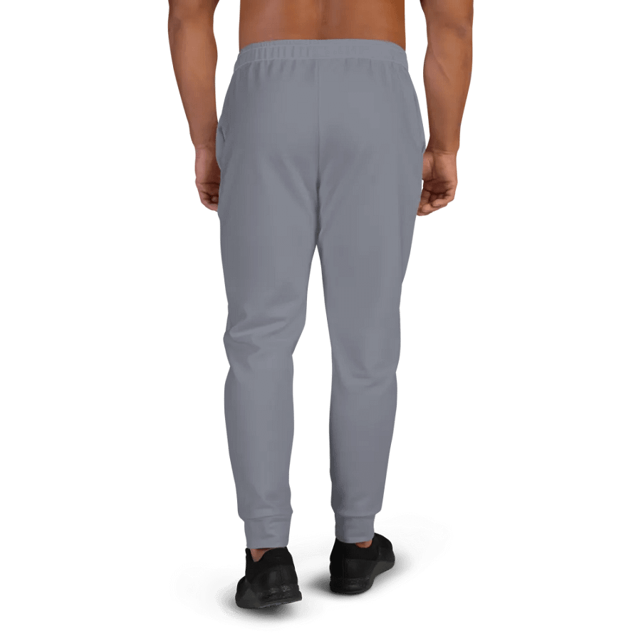 Plain Cool Medium Gray Light Summer Recycled Polyester Premium Men's Joggers by Treasure Pie product image (4)