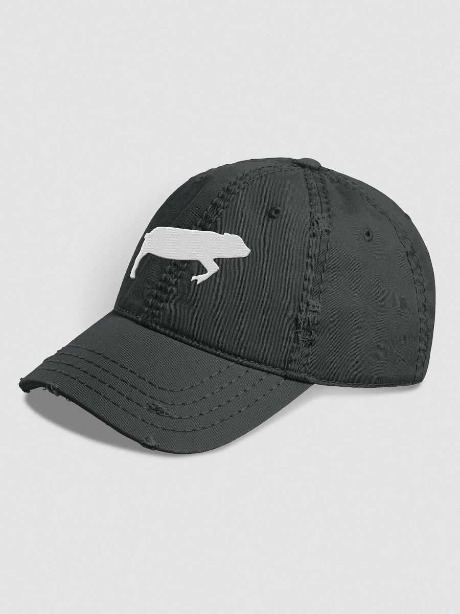 Leaping Pig Logo LIGHT (Otto Distressed Dad Hat) product image (3)