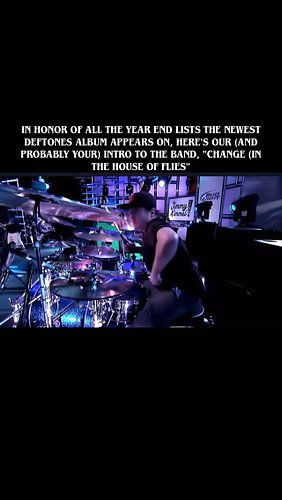 As seen on Jimmy Kimmel, circa 2010. What was the first Deftones song you heard? #deftones #alternative #numetal