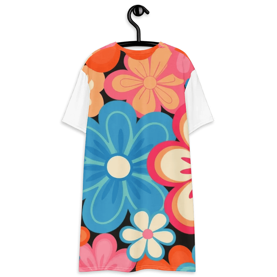 Retro Floral Fantasy T-Shirt Dress product image (12)