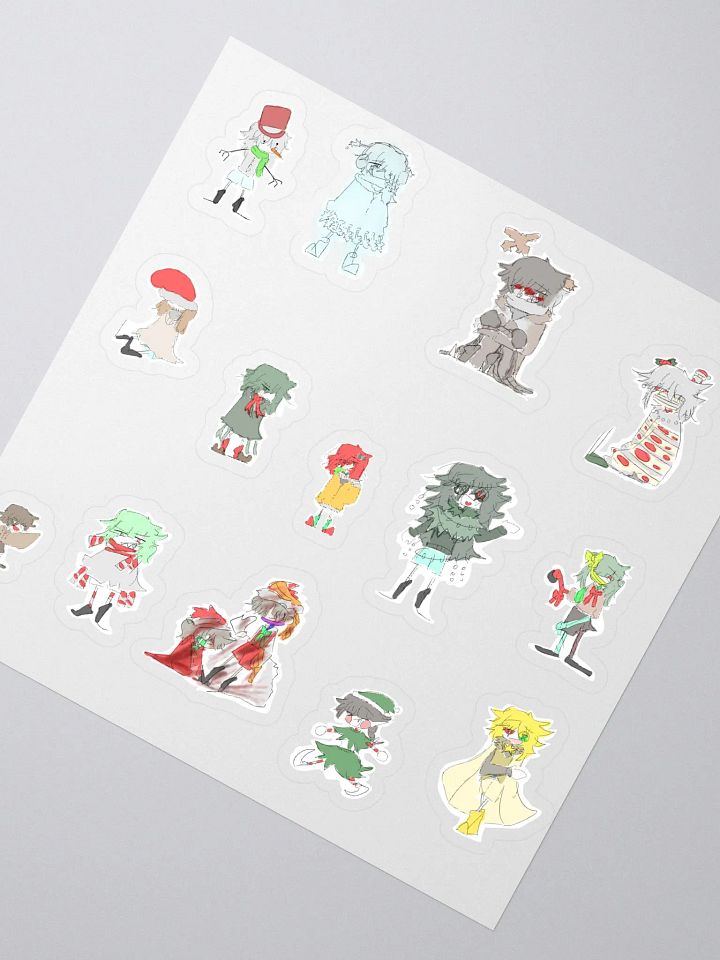 365!! daily character dictionary note christmas stickers product image (2)