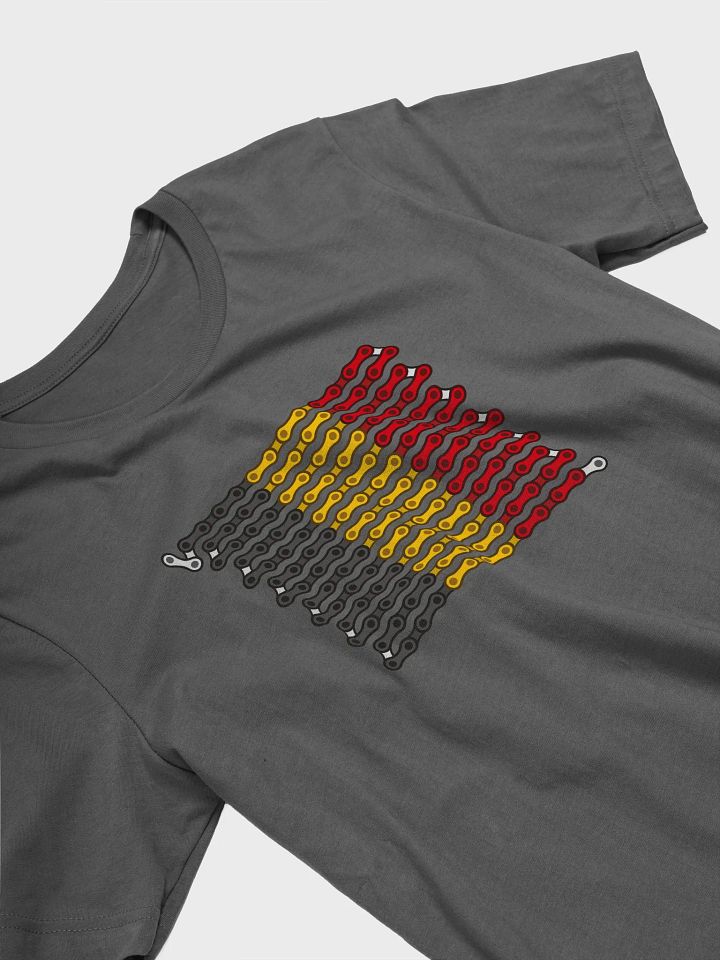 Belgium Bike Chain Flag on Dark Color Supersoft Tee product image (2)