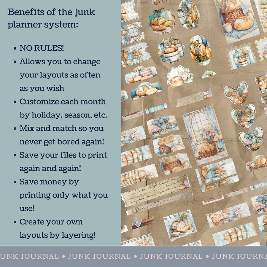 For The Love of Bread - Printable Ephemera Set 2 V3 product image (4)