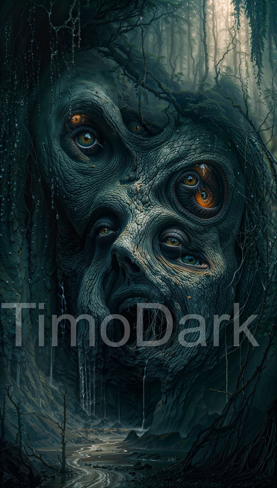 Gorge of Nightmares Phone Wallpaper product image (1)