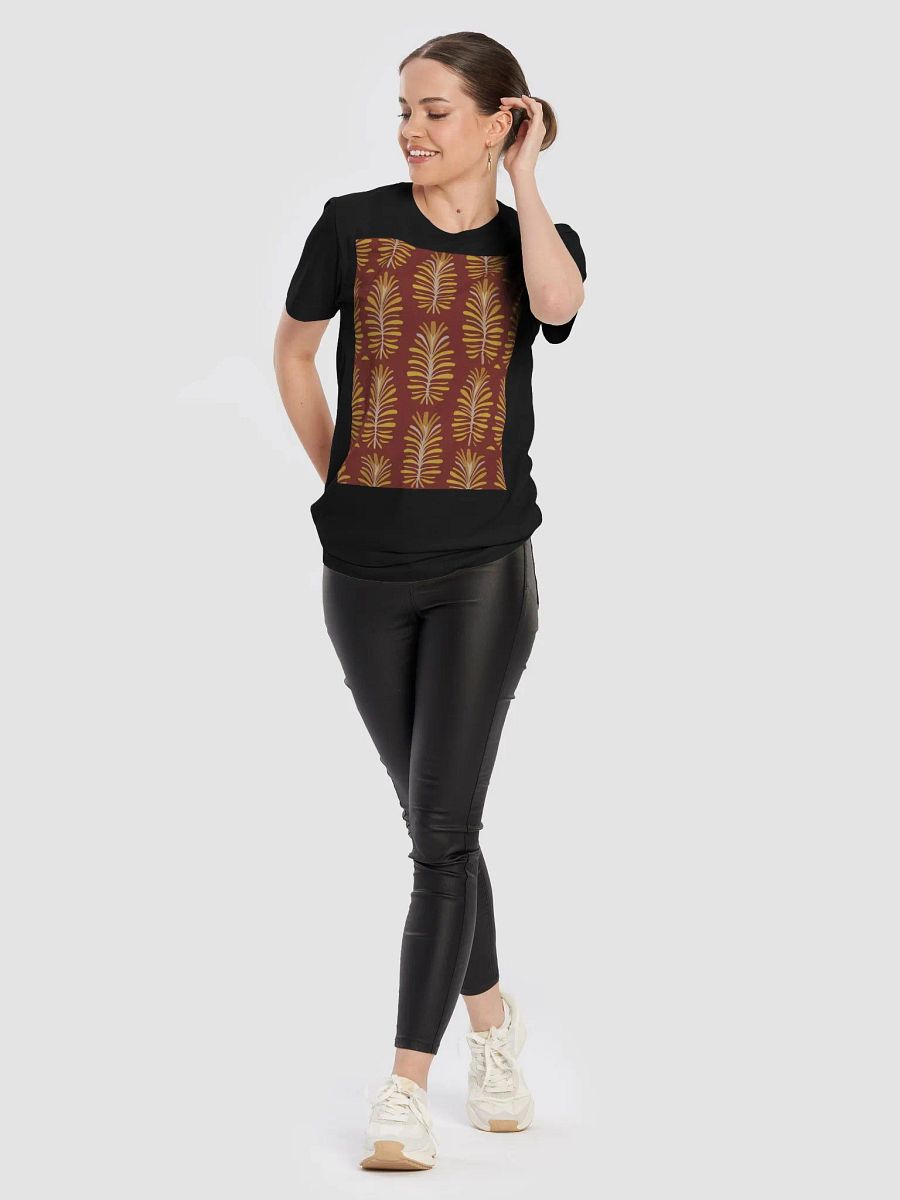 Graphic Grove Unisex T-Shirt with Nature-Inspired Leaf Pattern product image (2)