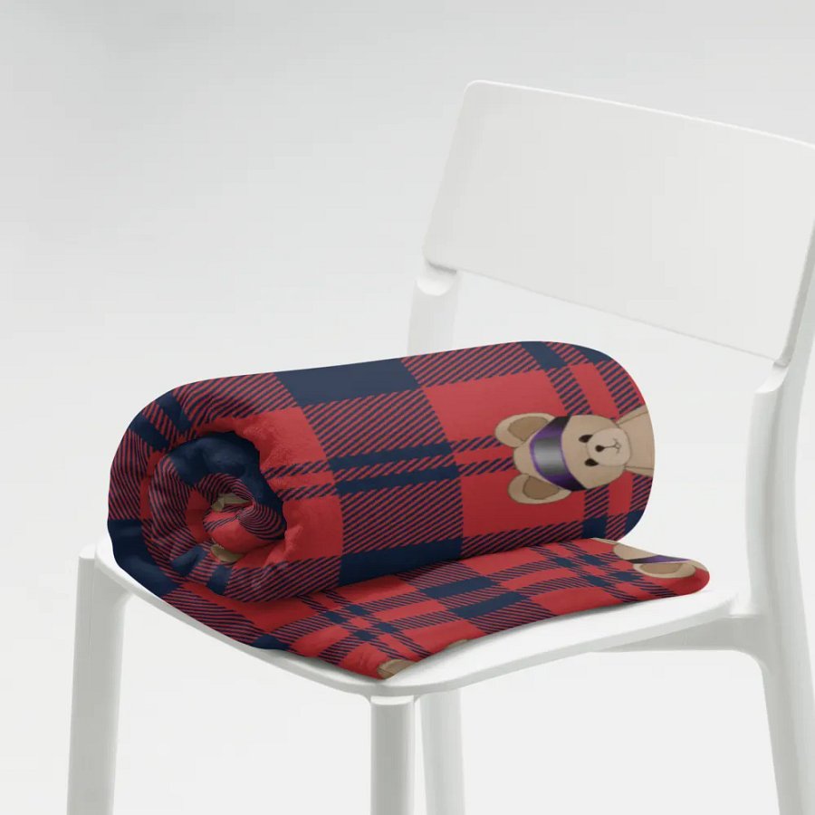 Plaid Bear Blanket product image (7)