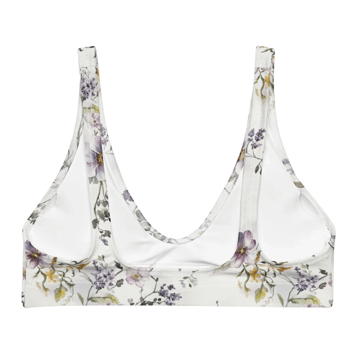 Wildflower Recycled Padded Bikini Top – Softly Made, Wildly Beautiful product image (2)