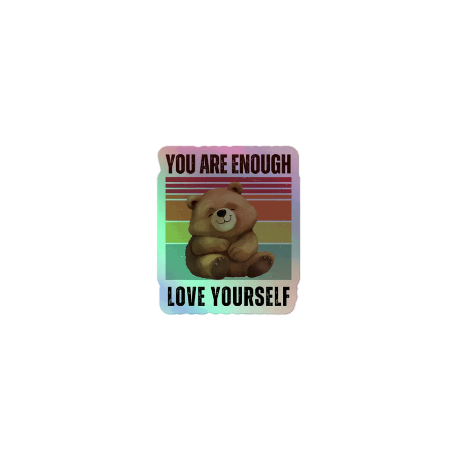 Empowerment Bear Holographic Sticker Sheet product image (1)