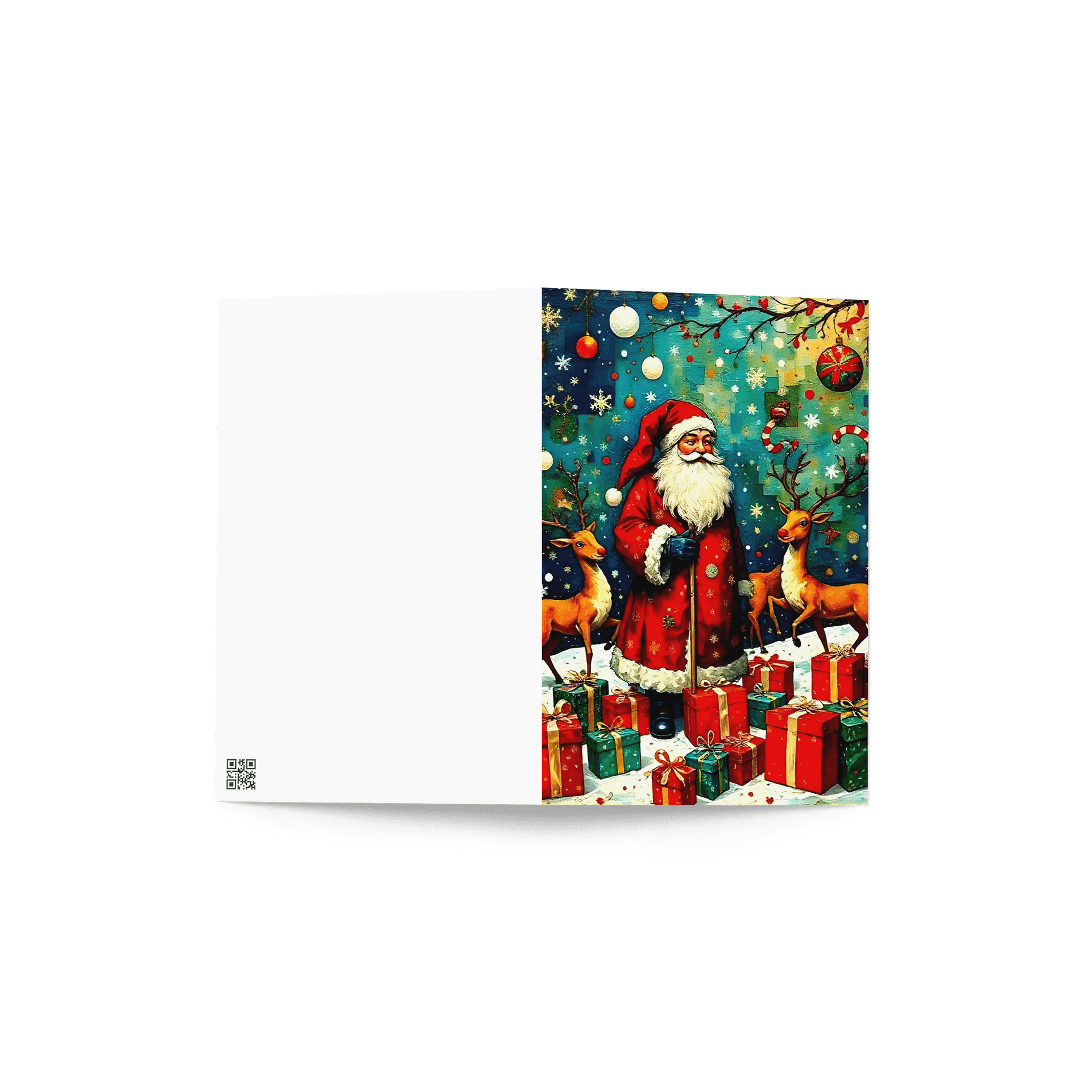 Festive Santa Greeting Card product image (4)
