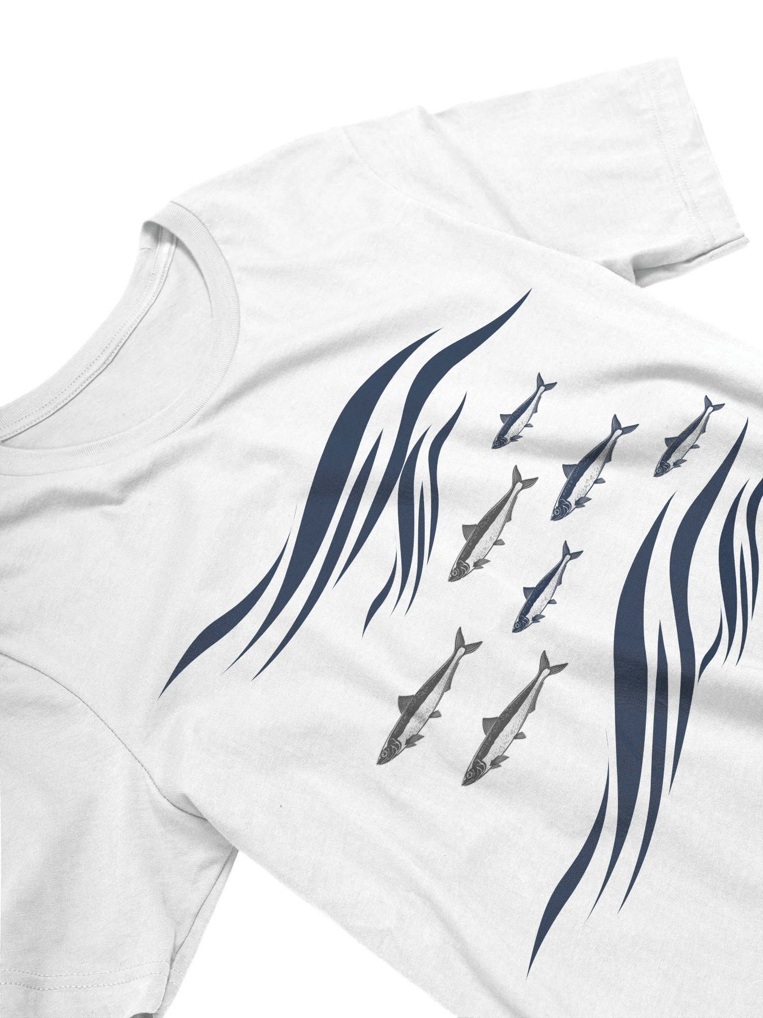 Sardines In Waves Supersoft Lightweight T-Shirt product image (3)