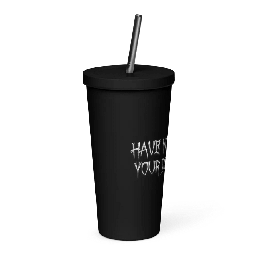 Phasmo - Walked Your Deo Black Tumbler product image (4)