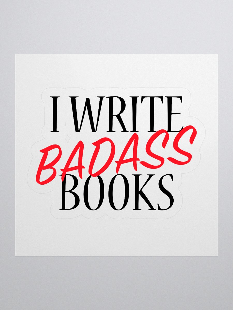 I Write Books Kiss Cut Sticker product image (3)