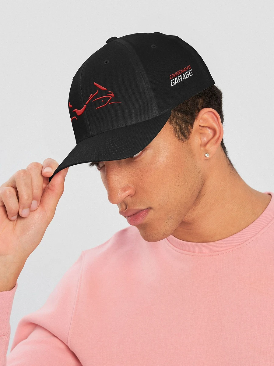 Shadow Wing Flexi-Fit Fabric Logo Cap RED product image (9)