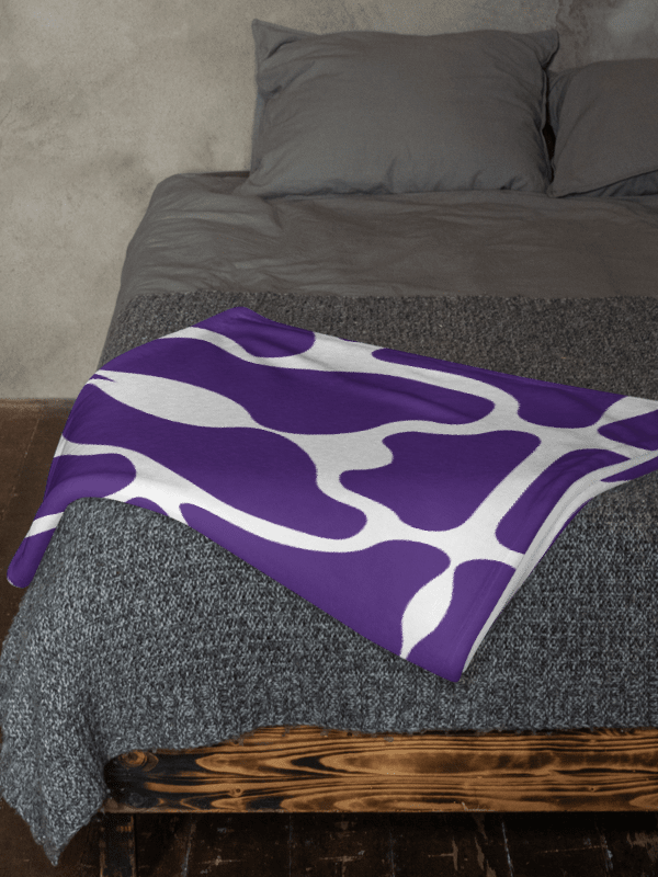 Purple Brick Mosaic Throw Blanket product image (9)