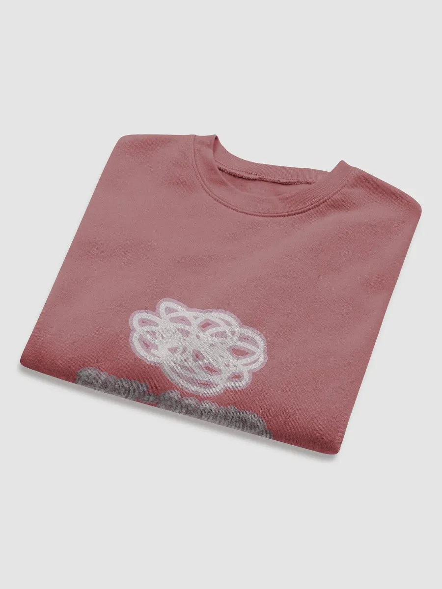 BUSY-BRAINED (lined design, #E1B9CE) Women's Fleece Crop Sweatshirt product image (8)