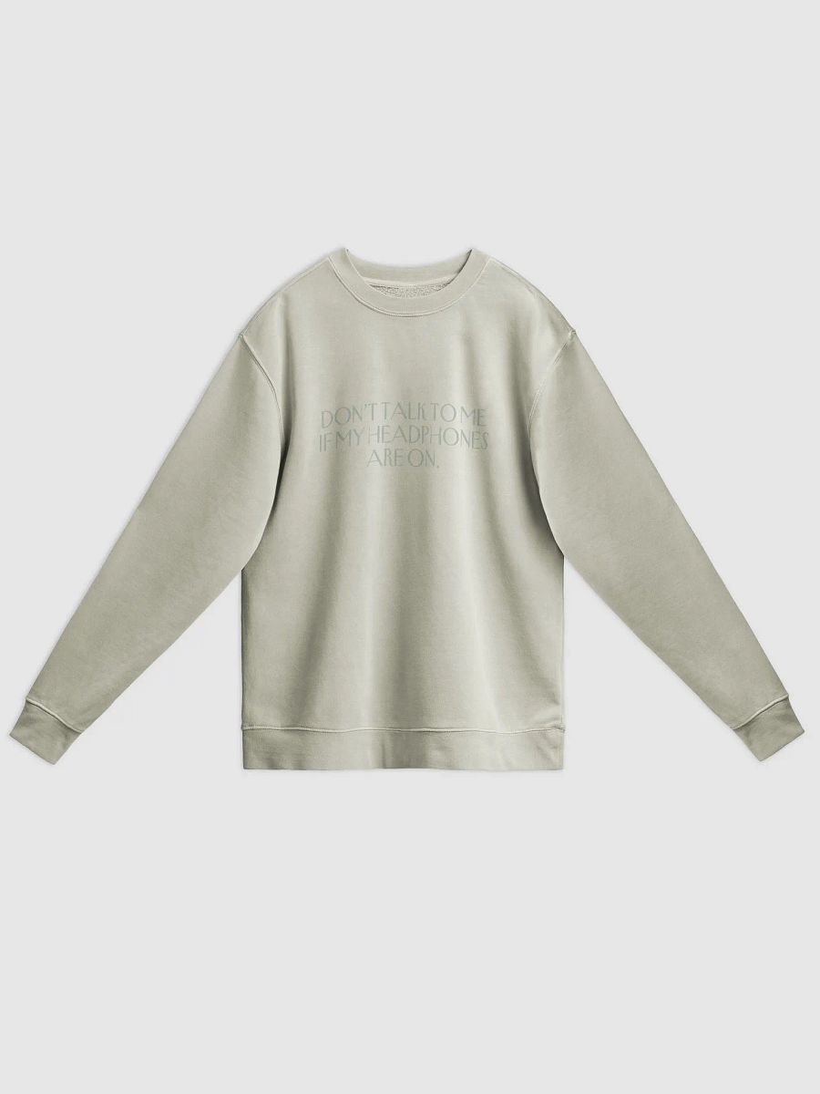 HEADPHONES ON (variant 11) printed pigment crewneck product image (1)