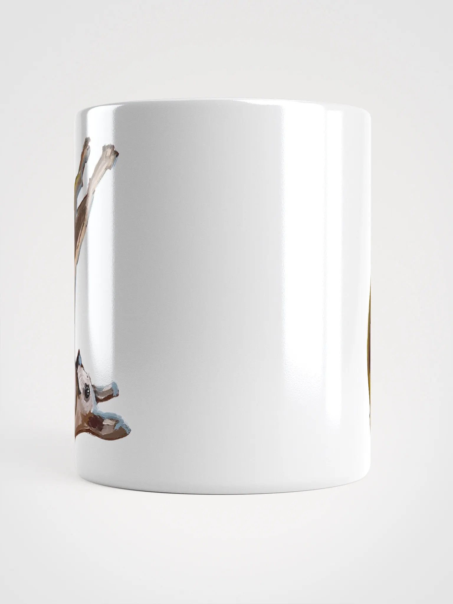 Orejas being cute painting, White Glossy Mug product image (15)