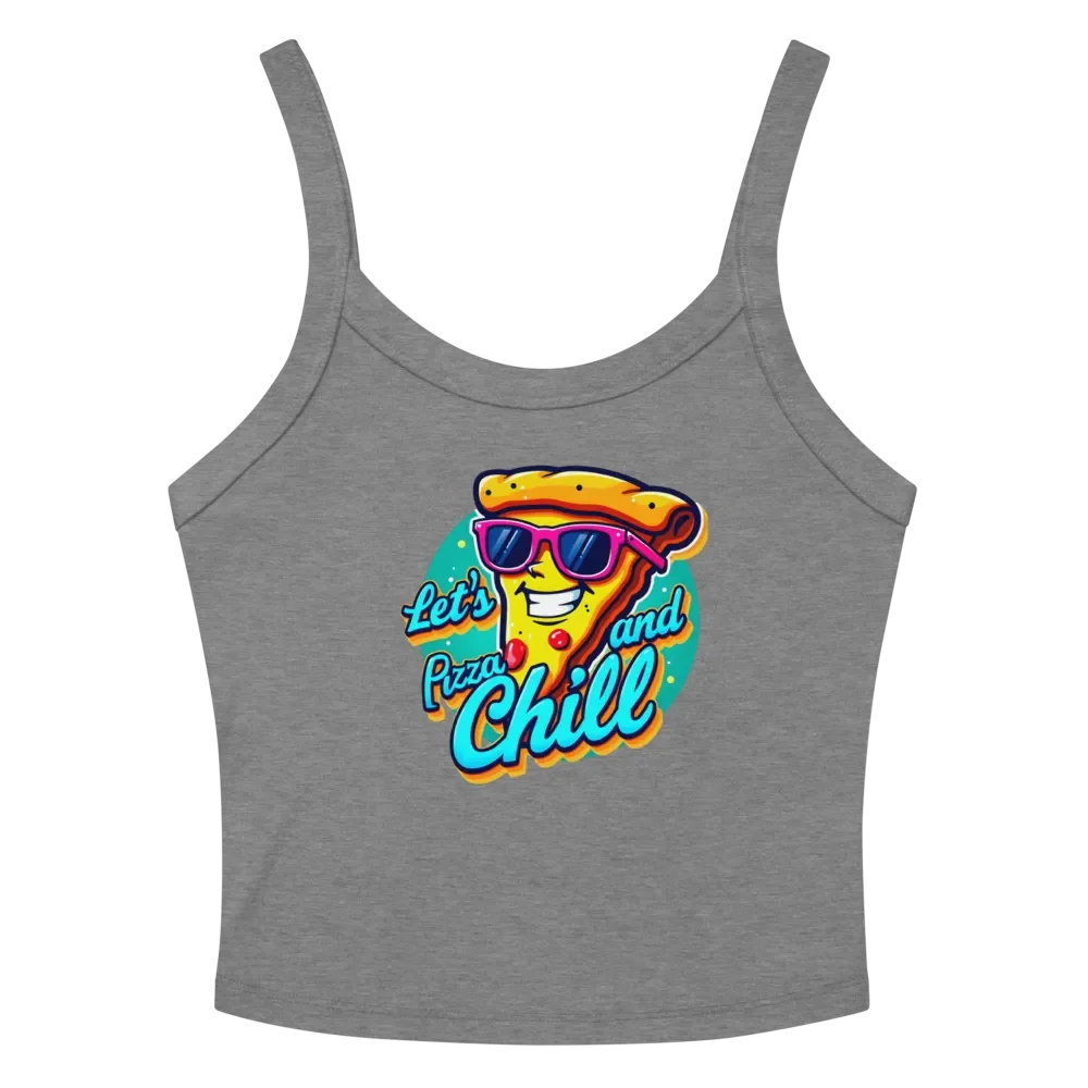 Pizza and Chill Micro-Rib Tank Top Bella+Canvas (Women's) product image (13)