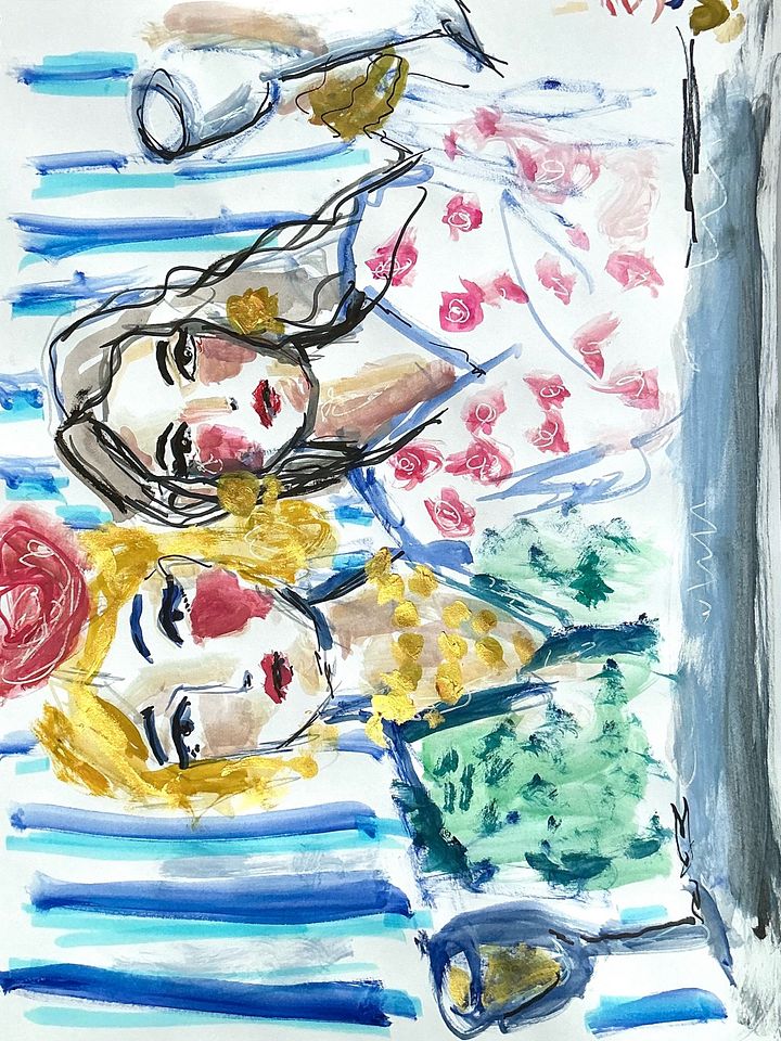 Two Friends Painting - Printable / Digital Download product image (1)