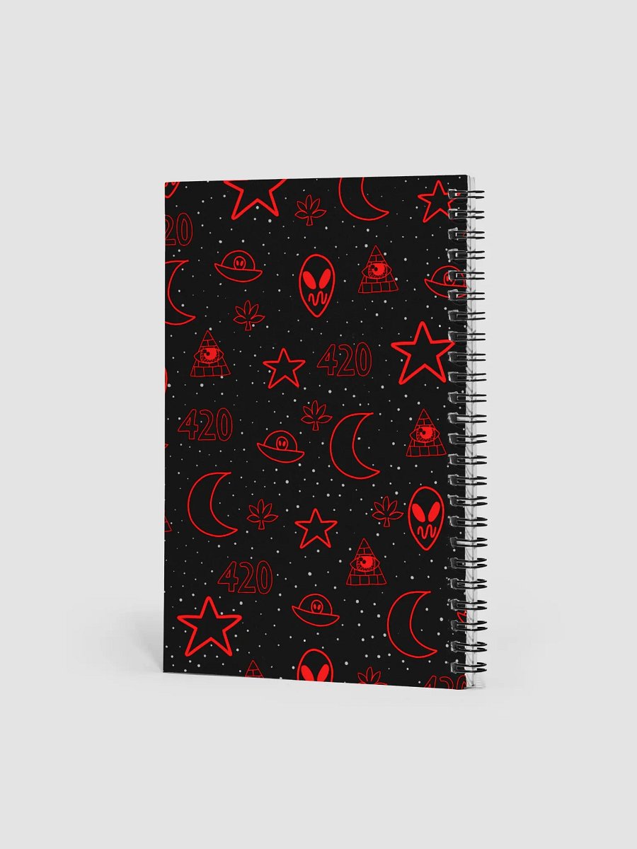 Spaceweed Pattern Spiral Notebook product image (2)