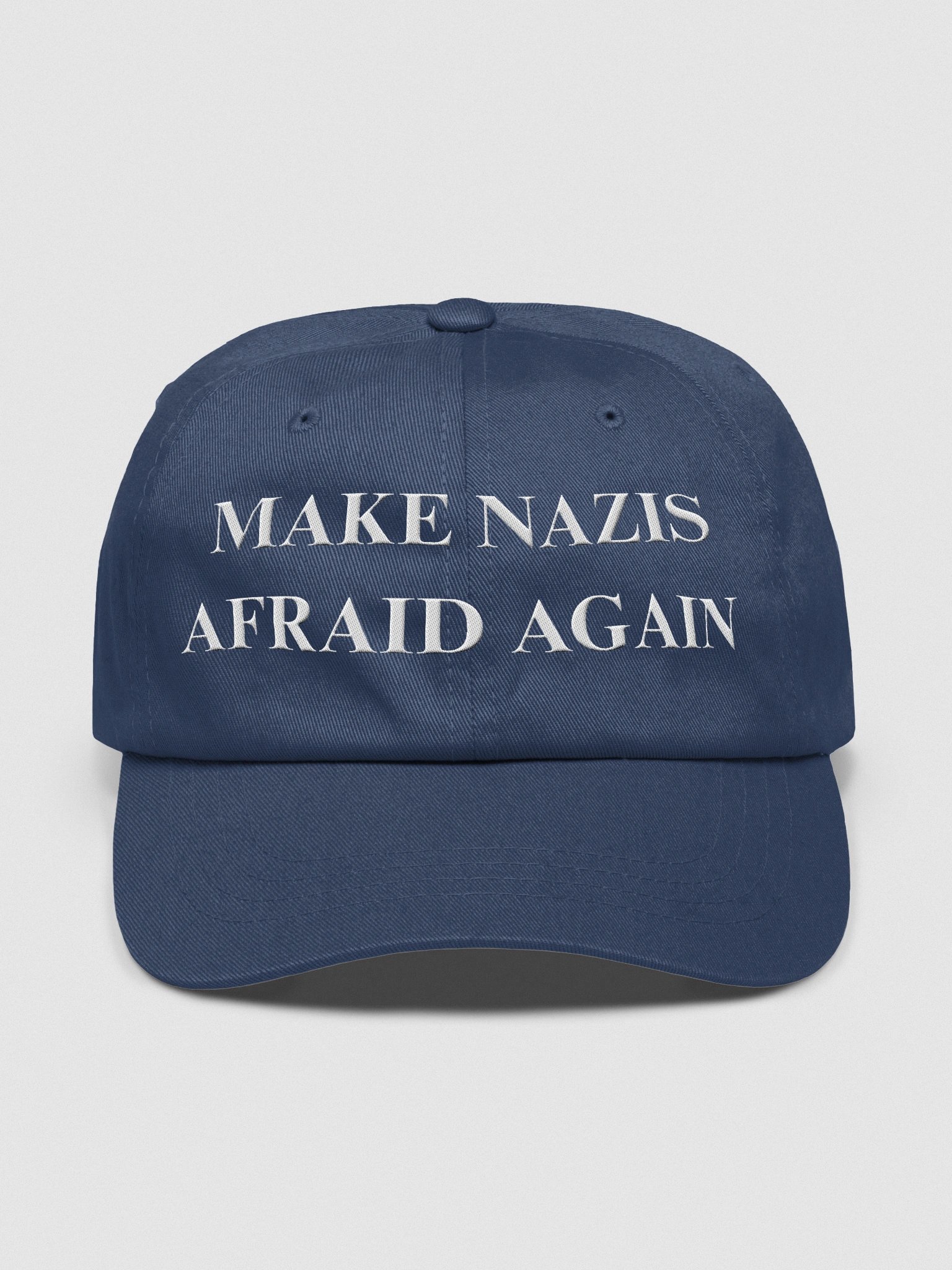 Anti-Trump, Anti-Nazi, Anti-Fascist "Make Nazis Afraid Again" Baseball Hat product image (1)