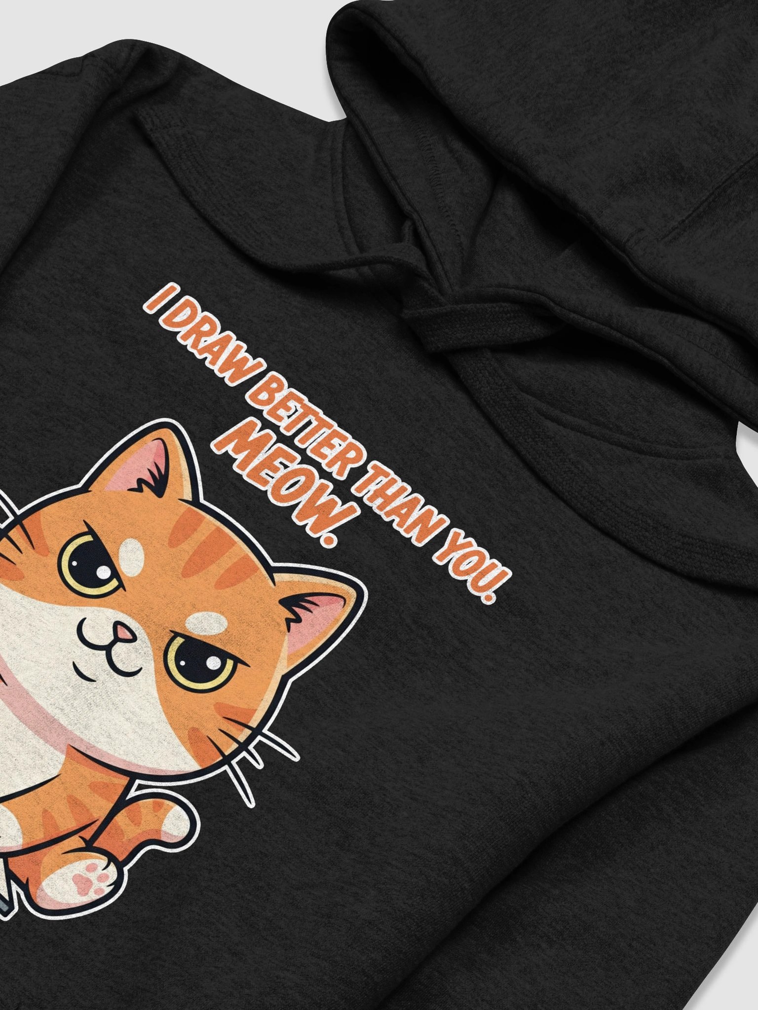 Rebel Sketch Cat Unisex Premium Hoodie product image (3)