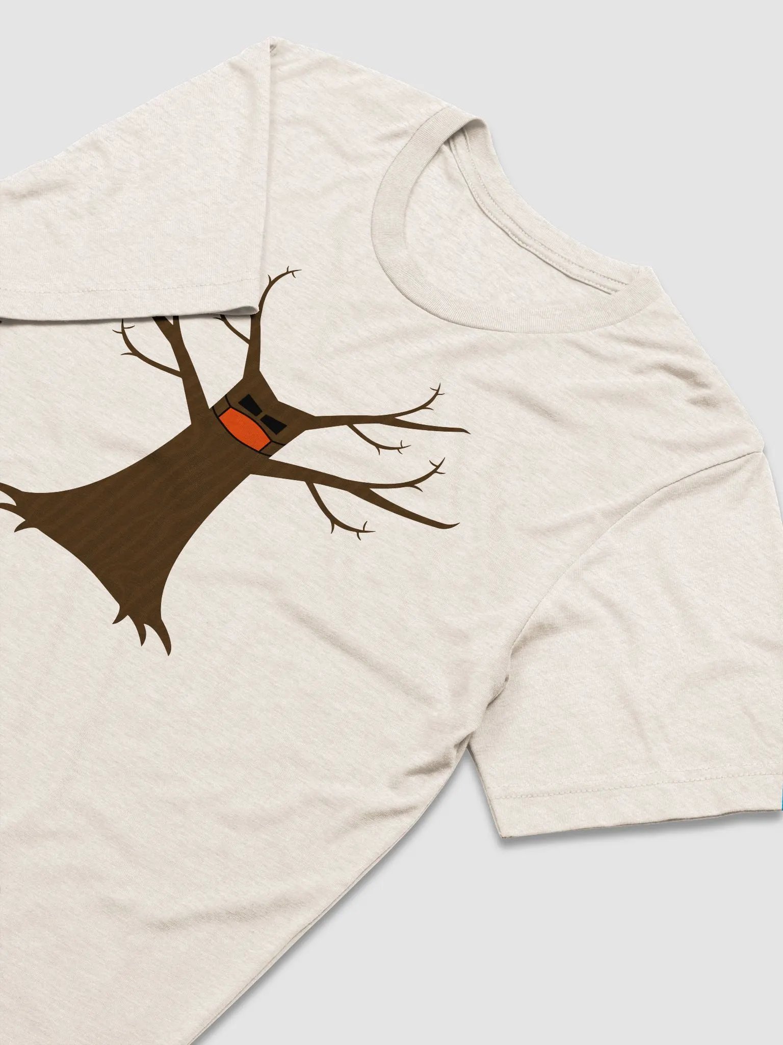 Spooky Tree Wearing A Face Mask Short Sleeve T-Shirt product image (12)