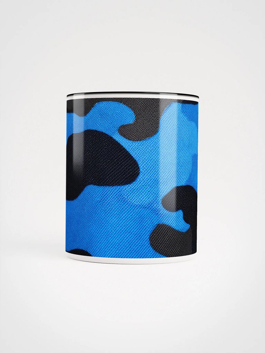 Ceramic Mug with Color inside black and blue camo product image (21)
